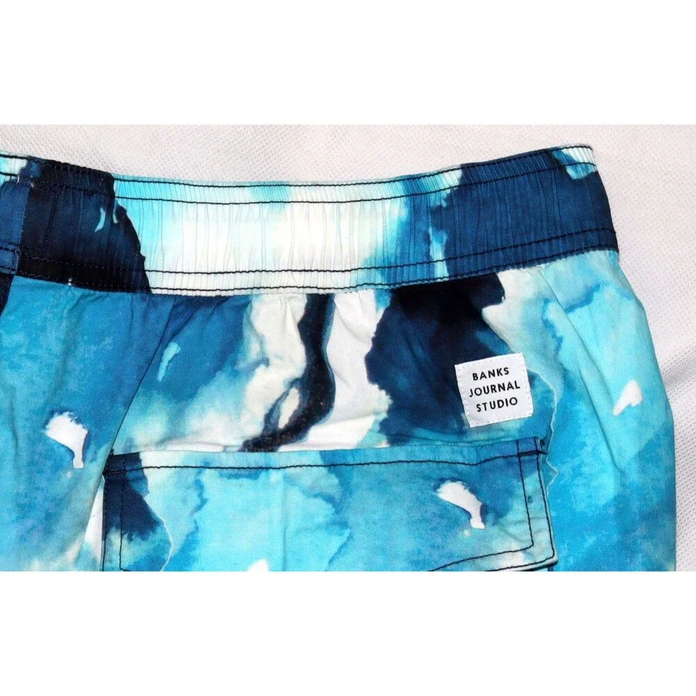 Banks Journal Natalie Strickland‎ Studio Indigo Men's Board Shorts Size XL